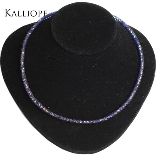 2019 new Net string of crystal glass necklace exquisite trendy necklace vanlentines birthday gift