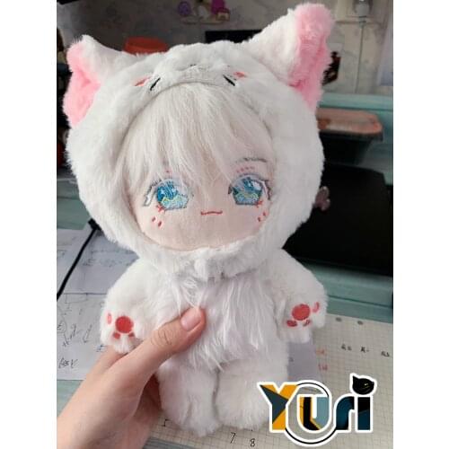 Limit Anime Jujutsu Kaisen Gojo Gojou Satoru 20cm Plush Doll Toy Animal Clothes Outfit Suit Maid Suit Sa Sha