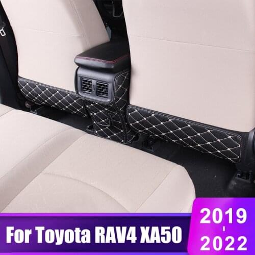 For Toyota RAV4 RAV 4 2019 2020 2021 XA50 Car Seat Back Armrest Box Protective Cover Children Baby Kick-Proof Mat Accessories