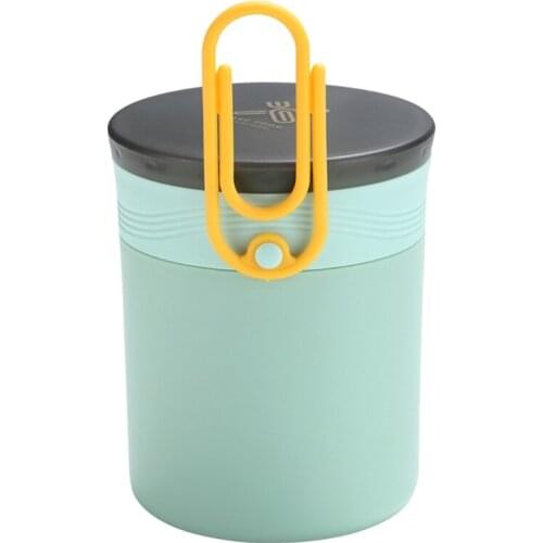Portable Sealed Soup Cup Soup To-Go Container Leak-Proof Insulated Hot Milk Cups Food Container for Work Travel 3 Colors