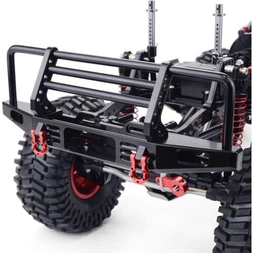 Adjustable Metal Front Bumper for 1/10 RC Crawler Traxxas TRX4 Defender Axial SCX10 SCX10 II 90046 90047
