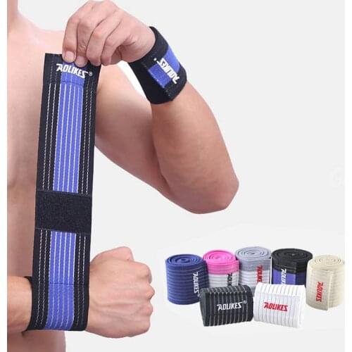 Cotton Sport Wristband Wrist Support Breathable Elastic Wrist Bandage Hand Gym Fitness Tennis Powerlifting Basketball Protector
