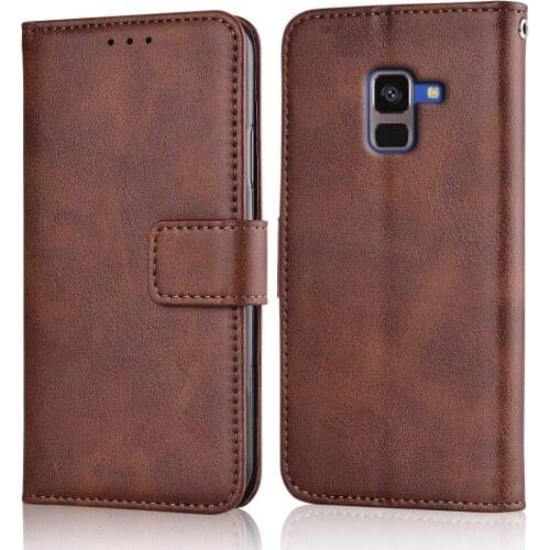 A8 2018 Case Slim Leather Flip Cover for Samsung Galaxy A8 2018 A530 A530F SM-A530F Case Wallet Magnetic case for Samsung A82018