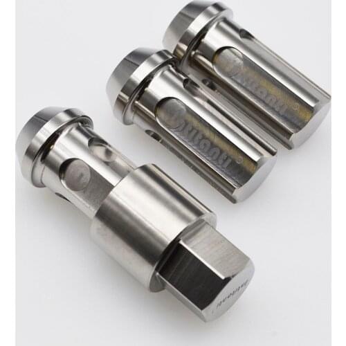 High performance strong silver color 60 degree cone seat closed end anti-theft Gr.5 titanium alloy lug nut M12*1.5*45mm