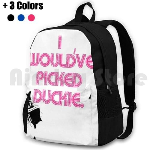 I Would’Ve Picked Duckie Outdoor Hiking Backpack Waterproof Camping Travel Pretty In Pink Duckie Duckie Dale 80 S 80 S Movies