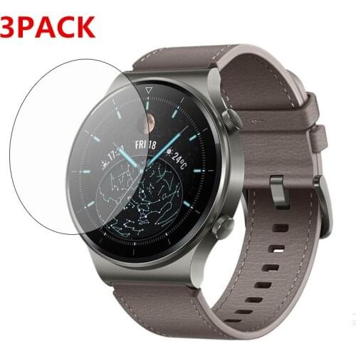 3Pack for Huawei Watch GT 2 (46mm) GT2 Pro GT 1 Tempered Glass Screen Protector Smartwatch Protective Glass