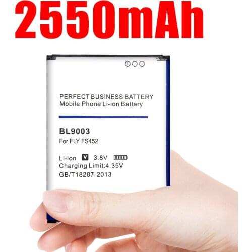 100% New 2550mAh BL9003 BL 9003 Li-ion Battery for Fly FS452 Nimbus 2 bl9003 Batteries