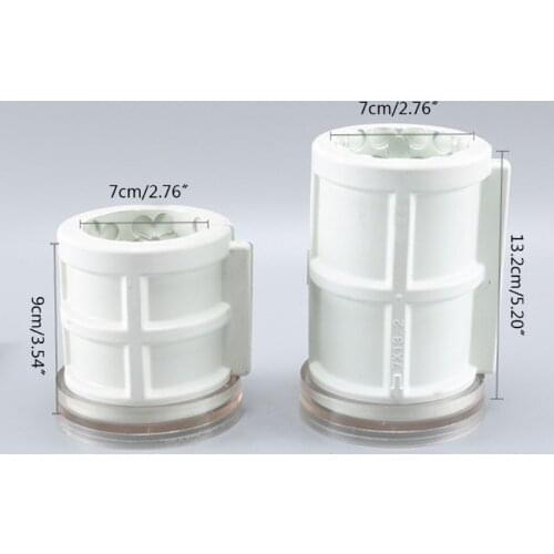 3D Cylindrical Flower Plastic Candle Mold Wax Soap Making DIY Craft Decorating E56C