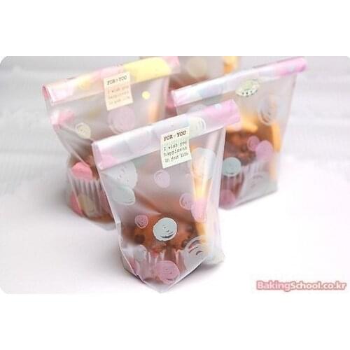400 scrub bubble cookie bag,bakery gift macaron packing plastic cello bag,12x20cm