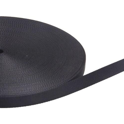 5yards/lot 15mm 1.5cm black 100% nylon ribbon pet belt webbing High Tenacity W035 Imicka Webbing 1.4mm Thick