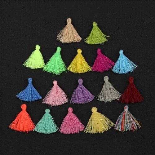 500 PCS Mini Tassel Fringe Pendant DIY Material Party Cotton Cords Tassel Trim Garments Curtains Jewelry Decor Tassels Lace