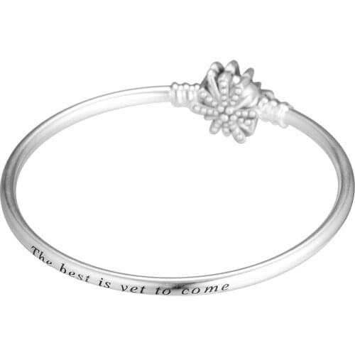 100% 925 Sterling Silver Jewelry Dazzling Fireworks Moments Bangles for Women DIY Charms Bracelet Making Pulseras Wholesale