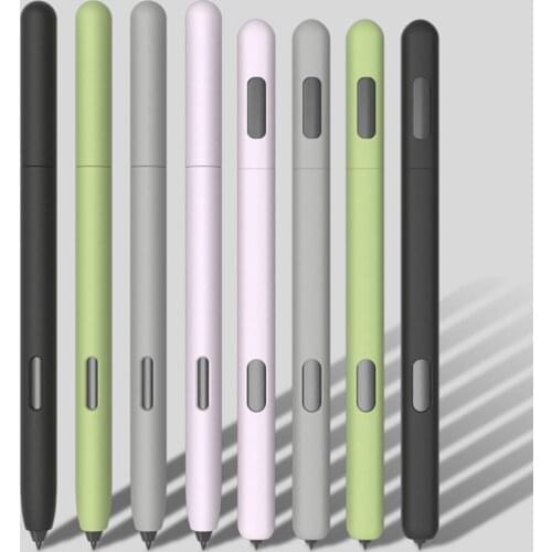 For Samsung Galaxy Tab S6 Lite S Pen Case Cute Cartoon Tablet For Galaxy- Tab S6 S7 S-Pen Cover Simple Silicone Pencil Case