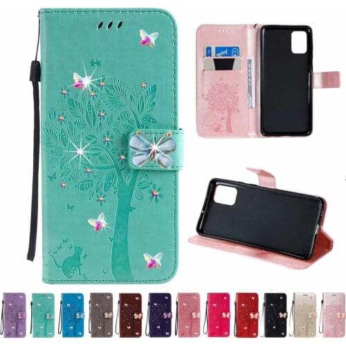 Sunjolly Diamond Case for HTC M8 M9 Flip Wallet Butterfly Rhinestone Phone Leather Case Cover for HTC U11 825 C830 coque fundas