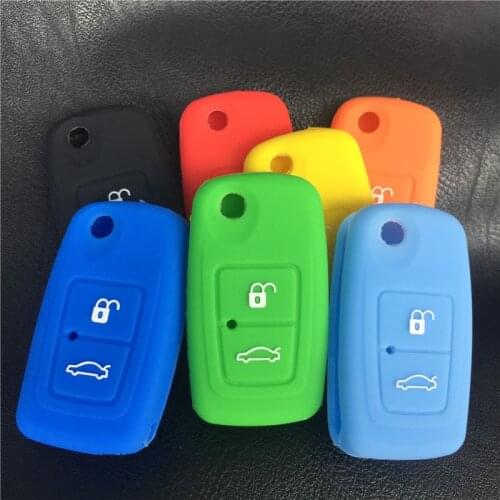 Silicone car Key Case Cover for Chery Elara A5 A1 Ego Tengo A3 Cielo T11 M11 A13 E5 Tiggo Fulwin Cowin 3 5 Chance 2button key