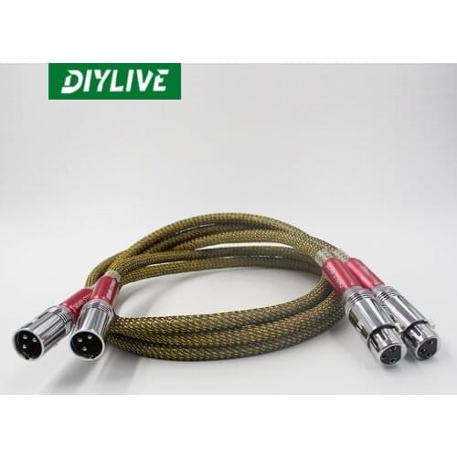 DIYLIVE QED Signature Edition of the high grade Carnon male to female audio signal line XLR balance line MVS Carnon head