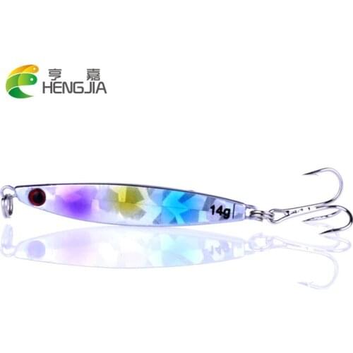 HENGJIA 1pc hard metal lead fishing lures sea sinking vibration wobblers fishing baits pesca fishing tackles