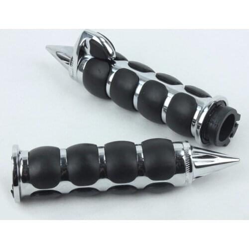Chrome Hand Grips Throttle Boss 1" Bar Motorcycle For Kawasaki Vulcan 800 1995 - 2005 1996 1997 1998 1999 2000 2001 2002 2003 04