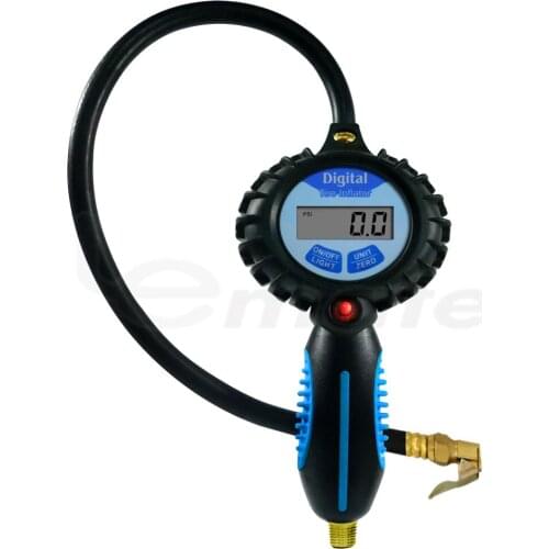 LEMATEC Tire tool for Hand holding tire inflator with digital tire pressure gauge