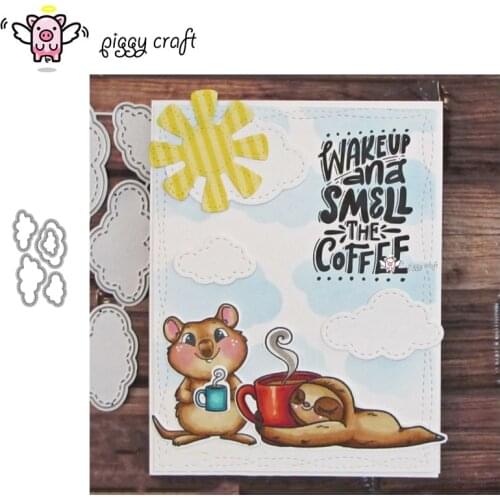 Piggy Craft metal cutting dies cut die mold Cloud decoration Scrapbook paper craft knife mould blade punch stencils dies