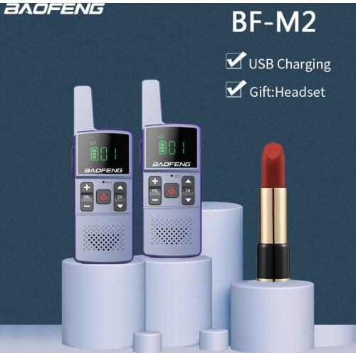 1/2pcs Baofeng M1/M2 UHF 400-470MHz Portable Mini Walkie Talkie 5000㎡ Call Transceiver Surport USB Charging for 888S Two Way Ra