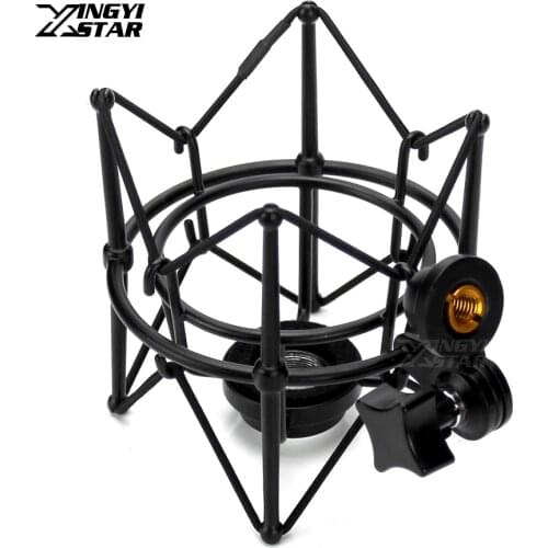 Metal Shock Mount Stand Microphone Spider Shockmount Mic Holder Shockproof For Audio Technica ATR2500 AE3000 AE2500 AT2020 BM700