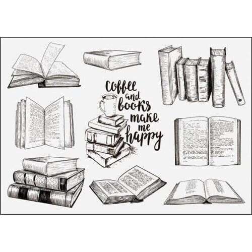 Book Transparent Clear Silicone Stamp/Seal for DIY scrapbooking/photo album Decorative clear stamp sheets B0227