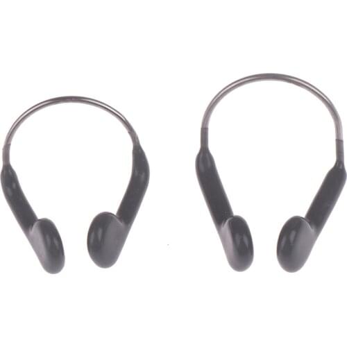 1pc Adult/kids Swimming nose clip & case transparent clear