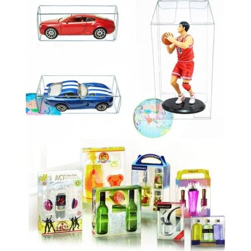 PVC Clear MATCHBOX TOMY Toy Car Model 1/64 TOMICA Hot Wheels Dust Proof Display Protection Box 82*40*30mm