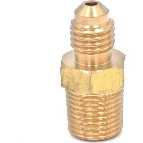 SAE Thread 5/16"-24 UNF Fit Tube OD 1/8" - 1/8" NPT Male Brass SAE 45 Degree Pipe Fitting Adapters Connectors 1000PSI