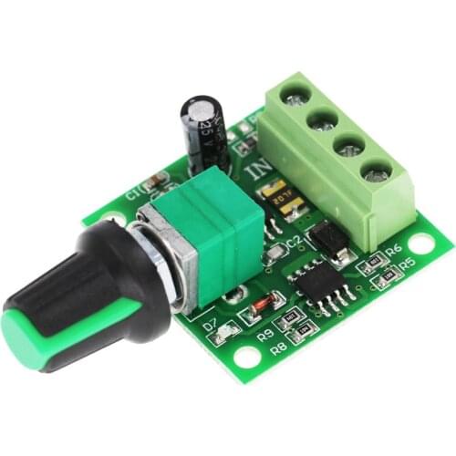 PWM DC Motor Speed Governor 1.8V 3V 5V 6V 12V 2a Speed Control Switch Switch Function 1803bk DC Motor Speed Controller