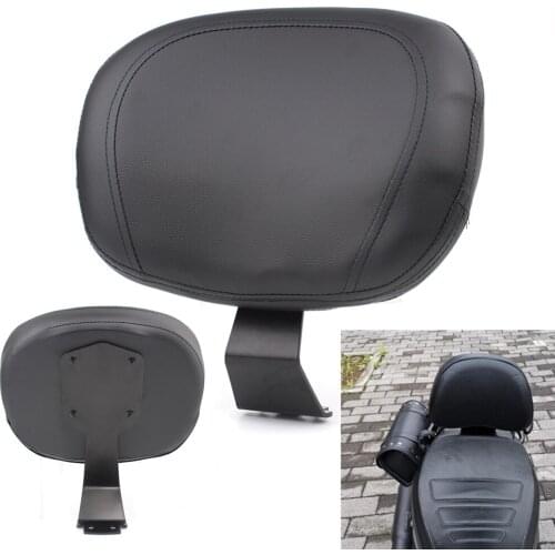 Motorcycle Driver Rider Backrest For Venom Lifan 250cc Lycan V-Twin EFI V16 Plug-in Black Cushion Pad