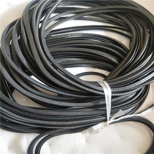 U Channel Rubber Edge Trim Seal Strip Metal Inside Clip In Car Door Window Noise Control Moulding Protector Guard 10M 5.5x8.5cm