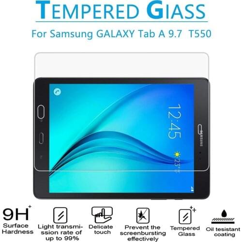 Screen Protector Tempered Glass For Samsung Galaxy Tab A 9.7 T550 SM-T550 SM-T551 SM-T555 Tablet Glass TabA 9.7inch T550 Guard