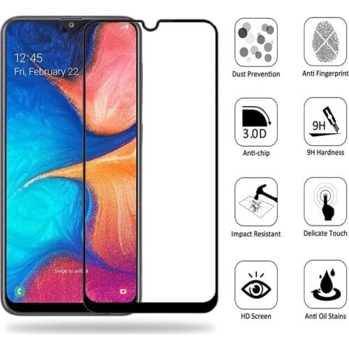 9D Full Tempered Glass On For Samsung Galaxy A10 A20 A30 A40 A50 A60 A70 Screen Protector A80 A90 M10 M20 M30 M40 Glas Film Case
