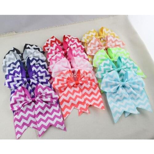 153238,Free Shipping 16 colors wave grosgrain Ribbon Hair Bows WITH Clip, Children Boutique Hairbows Baby Girls Hair Accessorise