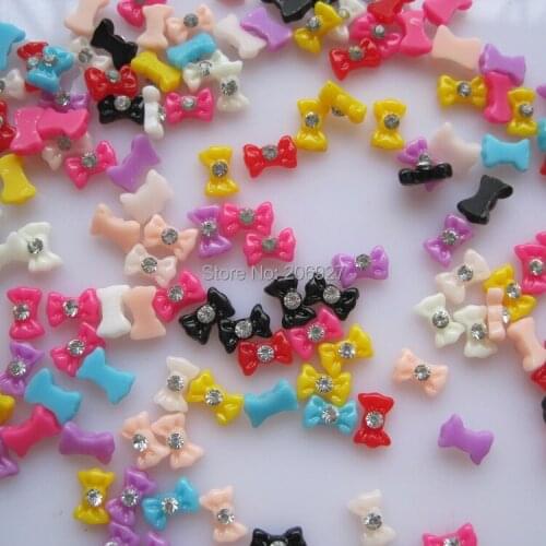 #36 30pcs Cute Mix Bow Shape Nail Resin Decoration Outlooking