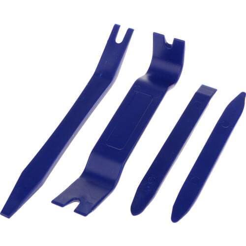 Portable 4Pcs Auto Car Radio Stereo Door Clip Panel Trim Dash Audio Removal Installer Pry Tool