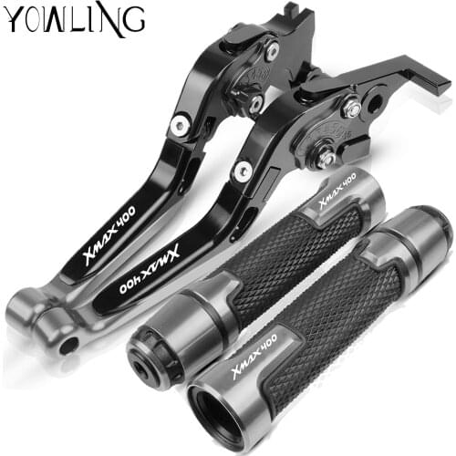 For Yamaha X-MAX 400 XMAX 400 2015 2016 2017 2018 2019 Motorcycle Accessories Brake Clutch Levers Handlebar Hand Grips ends