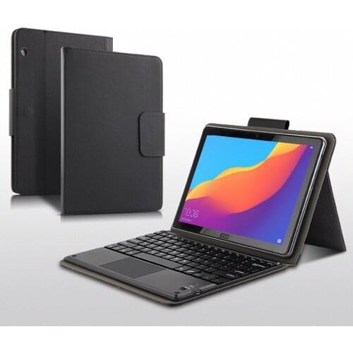 Bluetooth keyboard Flip PU Leather Skin For Huawei MediaPad T5 10 Case 10.1 Inch Tablet Protective Shell Stand Cover Funda+pen