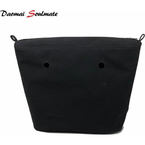 Black Classic Mini cashemere PU leahter inserts interior for o bag accessories silicon bag handbag Inner Lining Insert for O Bag