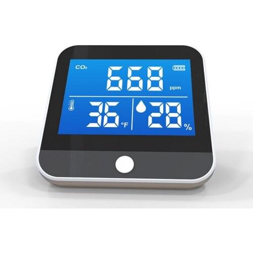 Co2 Sensor Digital Co2 Meter Home Air Quality Monitor Carbon Dioxide Sensor Temperature Humidity Detector NDIR Sensor Analyzer