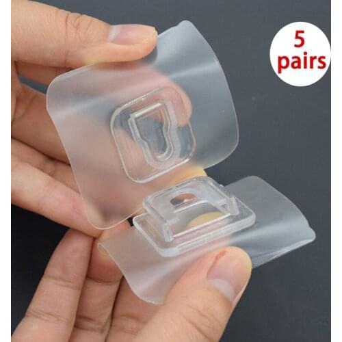 Double-Sided Adhesive Wall Hooks Hanger Transparent Strong Suction Cups Storage Hook Wall Holder For Bathroom Kitchen Gadgets