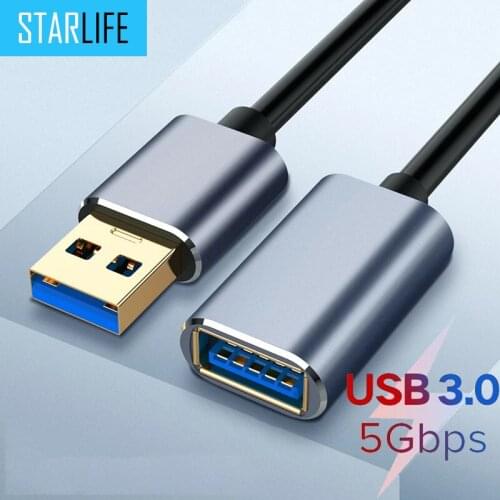 USB 3.0 Extension Cable Male To Female USB3.0 Data Extender Cable For PC Keyboard Printer Camera Mouse Charger Laptop