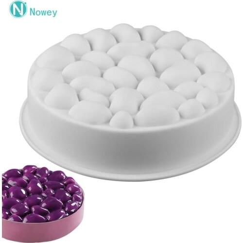 Round Shape Cobblestone Silicone Mousse Cake Mold Pebble Cake Mold Round Mousse Mould Cake Decorating Tools Cake Tools