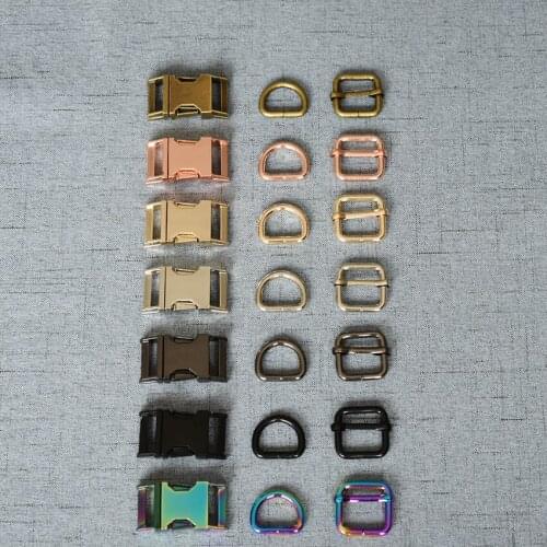 LOGO 10 Sets 15mm/20mm/25mm/32mm Metal Clip Swivel Accessory 7 Colours Provide Laser Engraving Service Customize