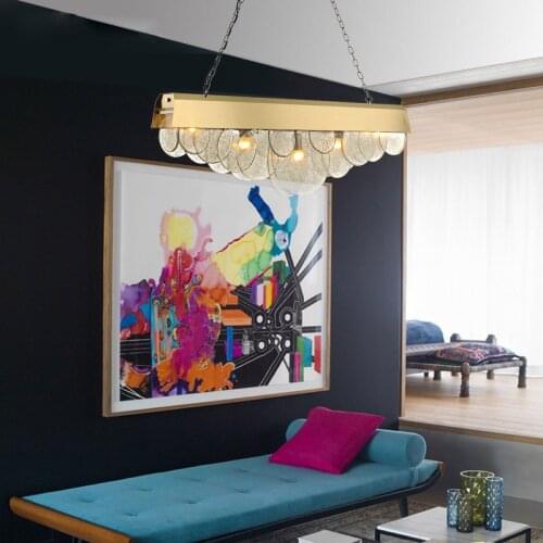 Art personality restaurant chandelier post modern minimalist dining room lamp home decoration lighting Hong Kong style creative