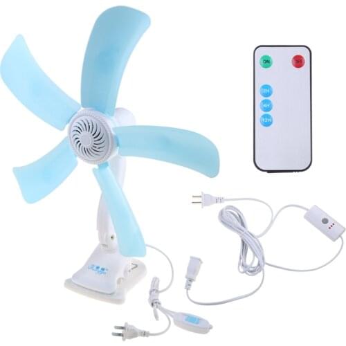 Y98B Multifunction Electric Fan Mute Wall Hanging Clip Fans Foldable Holder Air Fan With Remote Control