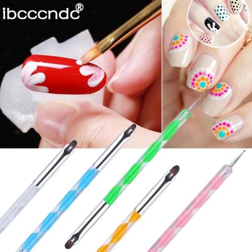 5pcs/lot Diamond Embroidery Double Head Point Drill Pen Dot Painting Point Pen Nail Art Rhinestone Pencil Crystal