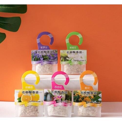 Cabinet Air Fresheners Natural Fragrances Lavender Flavor Hanging Spices Bag Wardrobe Deodorizing Paper Sachets Air Fresheners